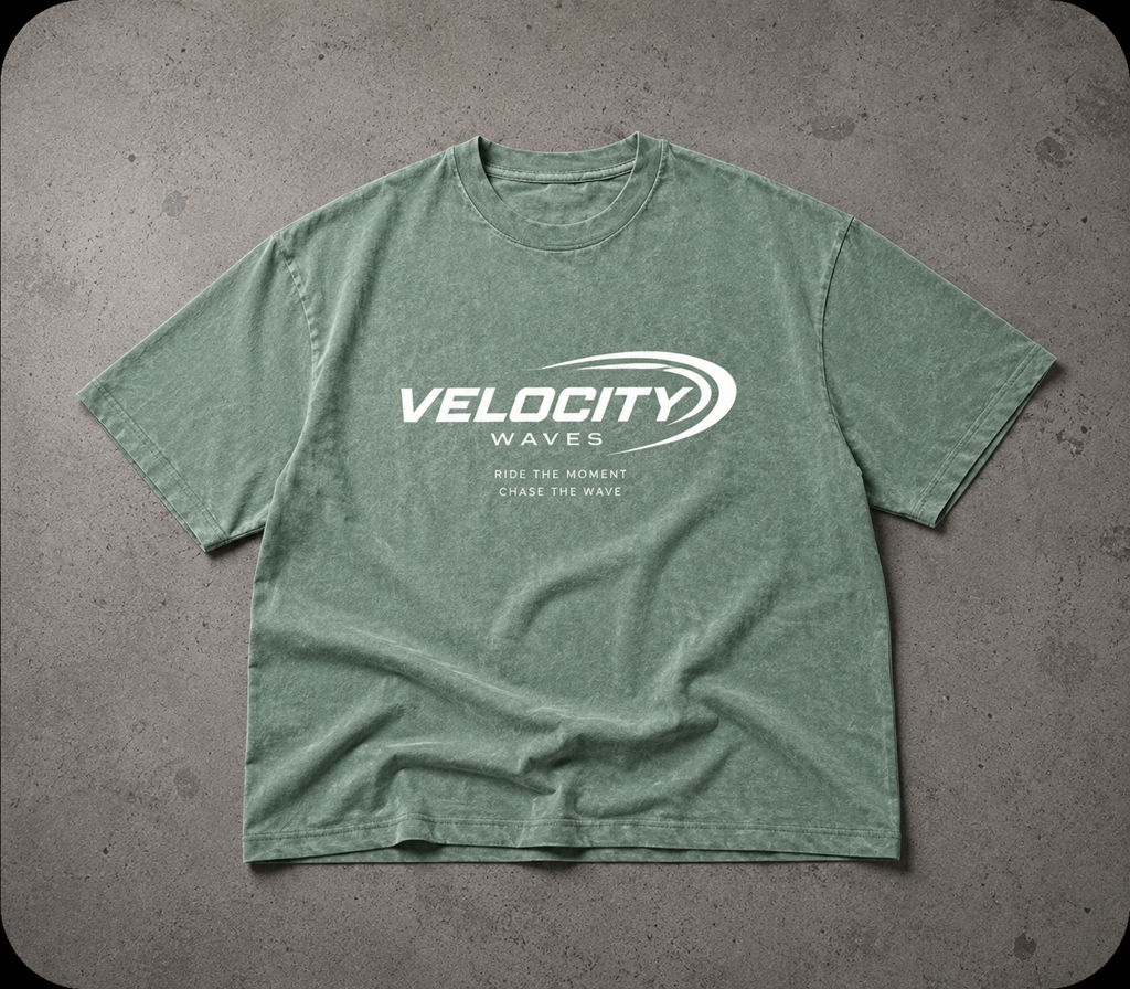 Velocity Waves Oversized Cotton T-Shirt