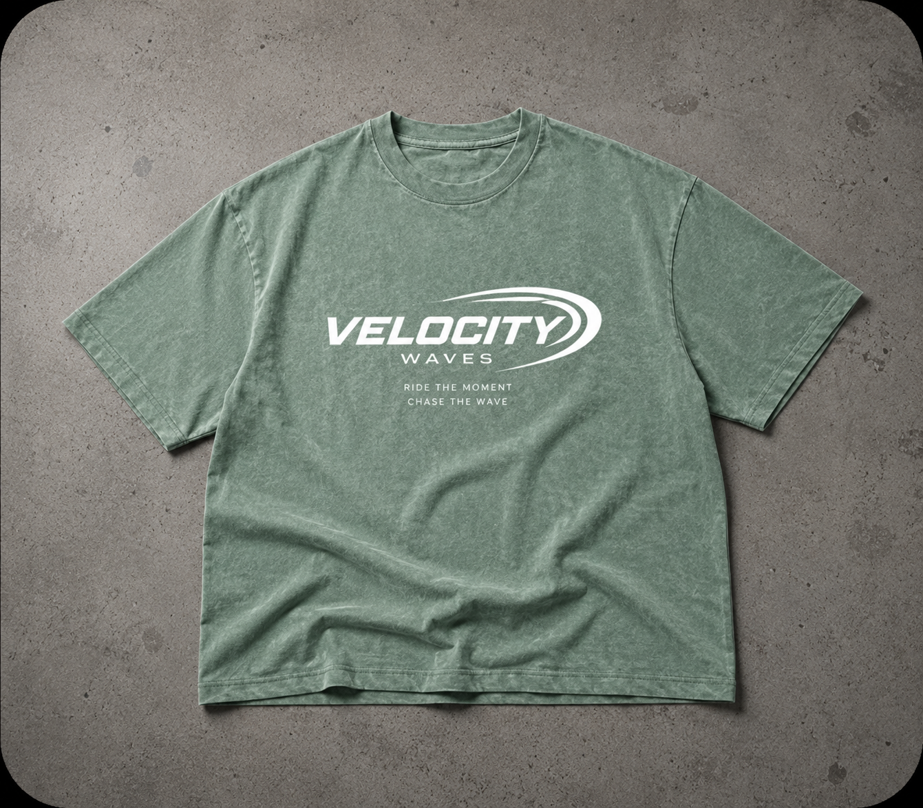 Velocity Waves Oversized Cotton T-Shirt