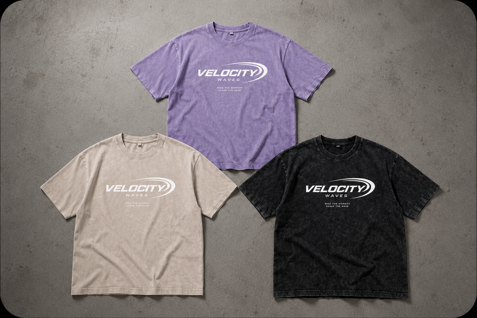 Velocity Waves Oversized Cotton T-Shirt
