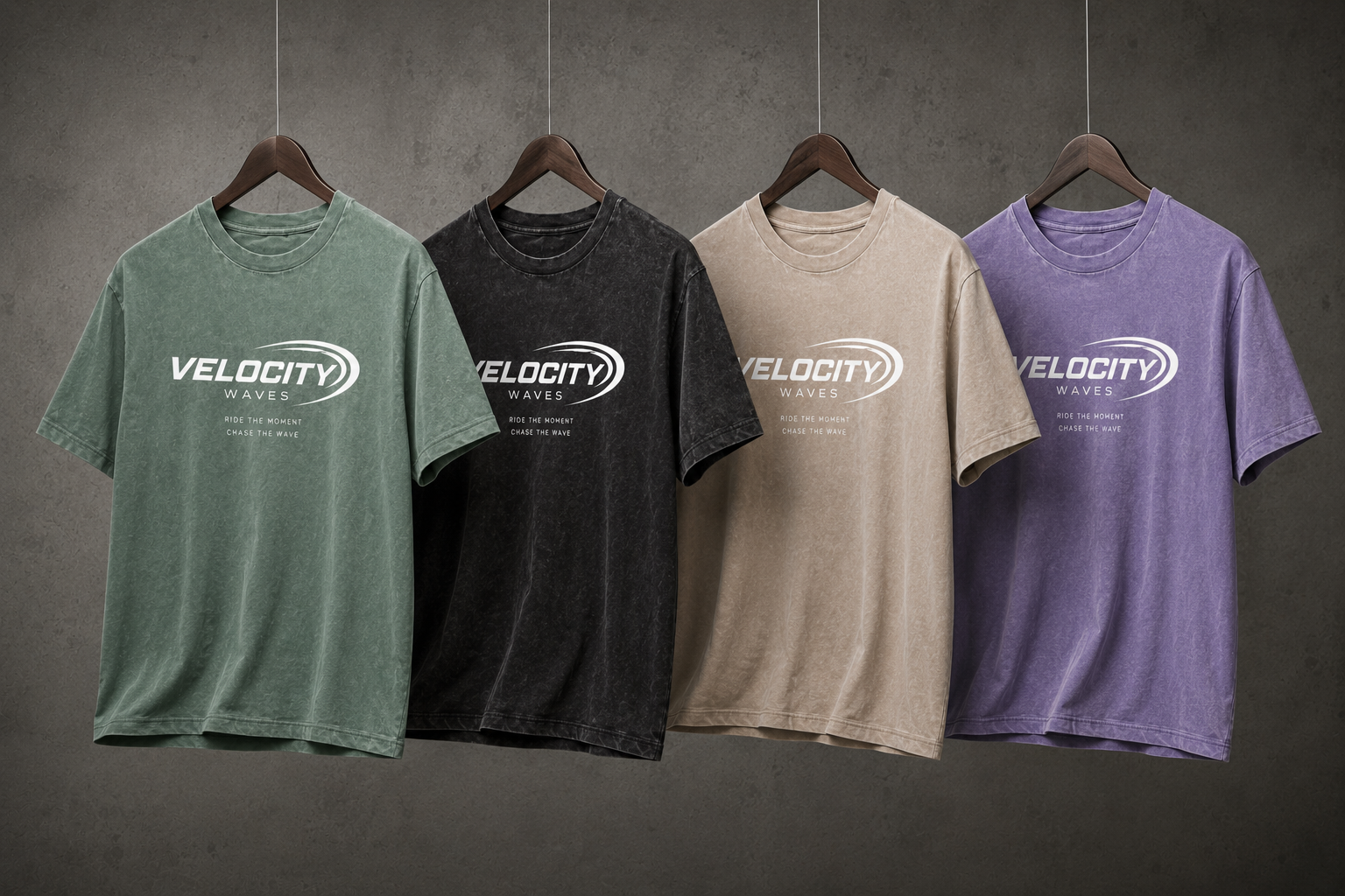 Velocity Waves Oversized Cotton T-Shirt