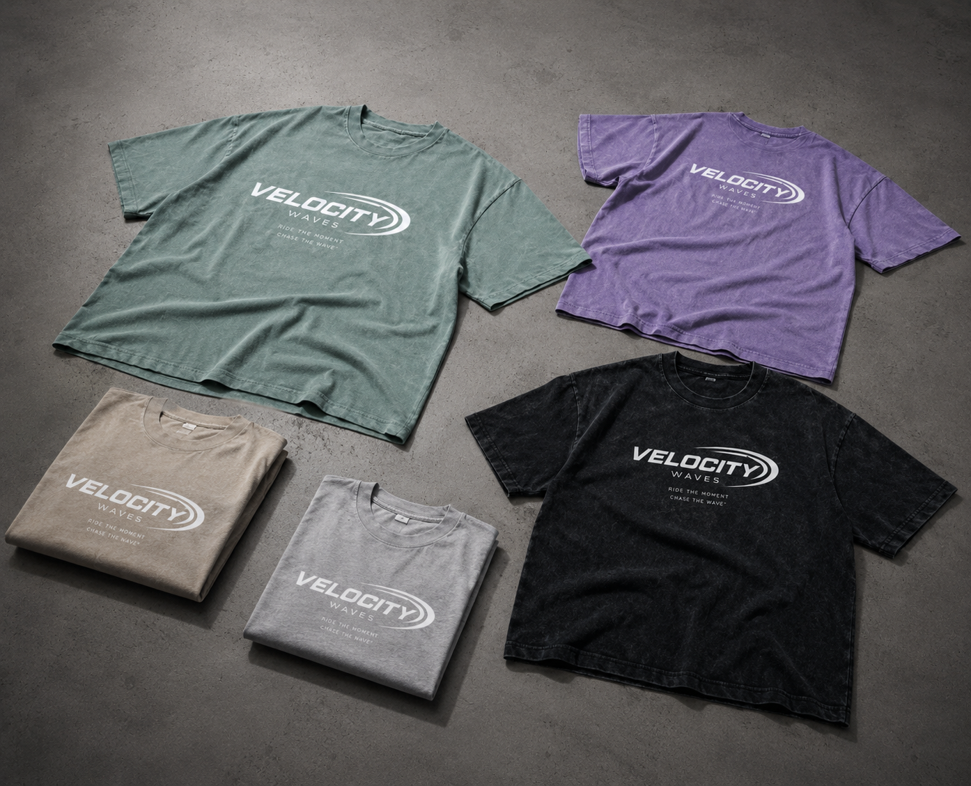 Velocity Waves Oversized Cotton T-Shirt