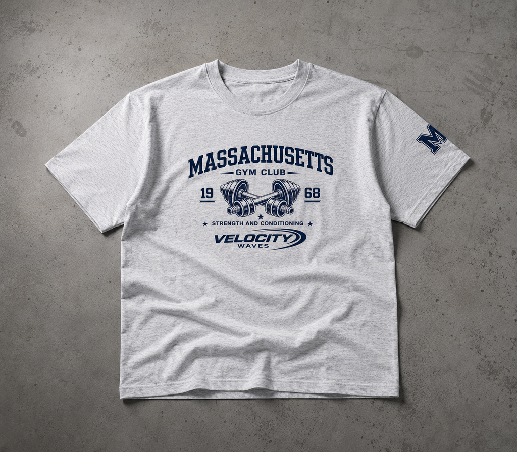Massachusetts Gym Heavyweight T-Shirt