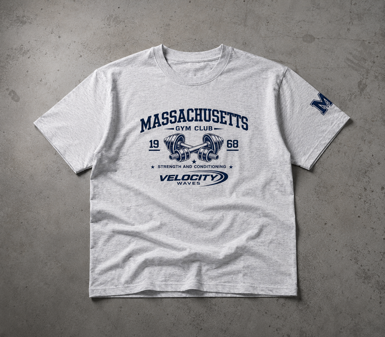 Massachusetts Gym Heavyweight T-Shirt