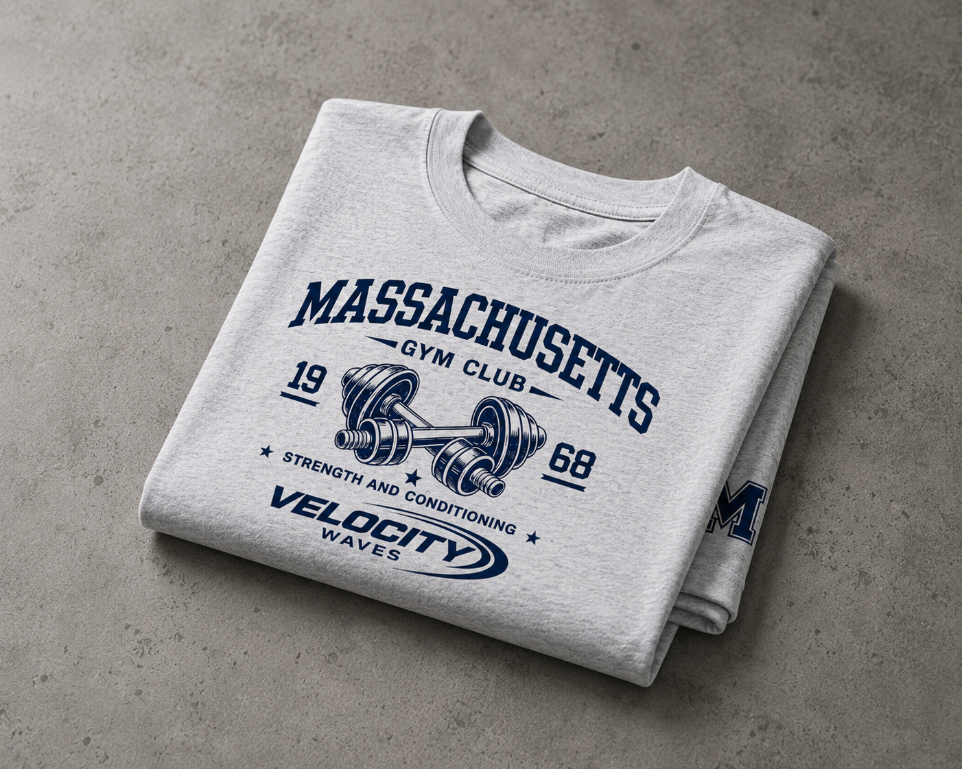 Massachusetts Gym Heavyweight T-Shirt