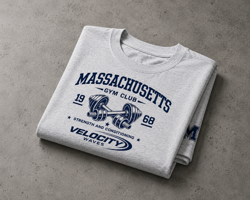 Massachusetts Gym Heavyweight T-Shirt